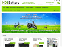 Tablet Screenshot of hdibattery.com